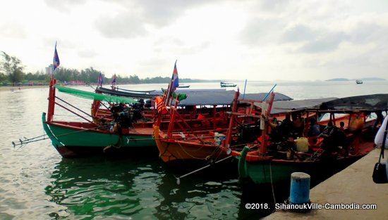 Boating and Fishing in Sihanoukville, Cambodia.