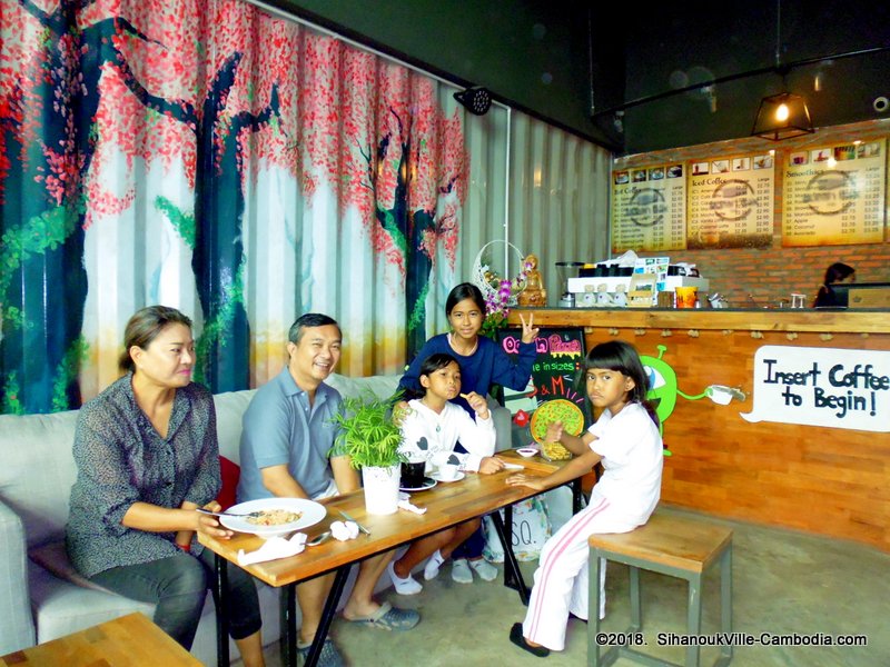 Ocean Box Cafe in SihanoukVille, Cambodia.