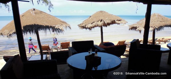 Chez Paou Restaurant, Bungalows and Bar in Sihanoukville, Cambodia.  Otres Beach.