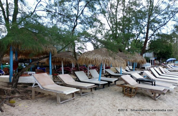 Sunny Greece Beach Club in SihanoukVille, Cambodia.