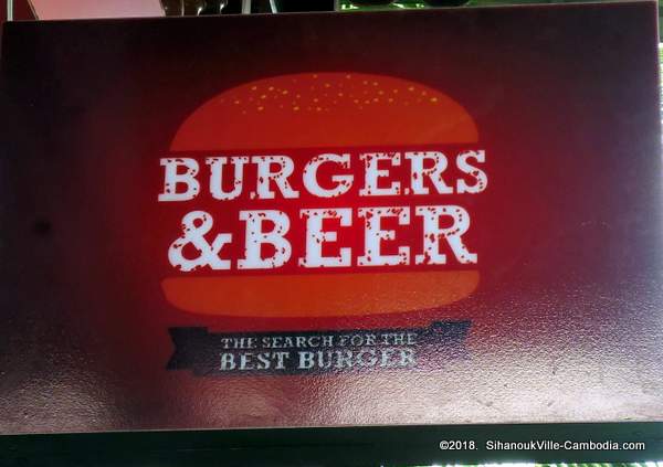 Burgers and Beer Restaurant in SihanoukVille, Cambodia.  Otres Village.