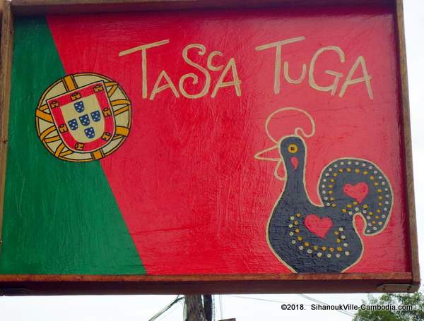 Tasca Tuga Portuguese Restaurant and Dorms in SihanoukVille, Cambodia.  Otres Village.