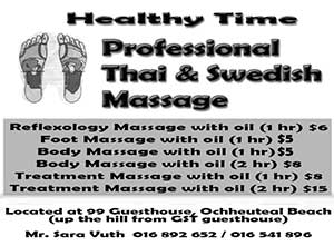healthy massage, sihanoukville, cambodia