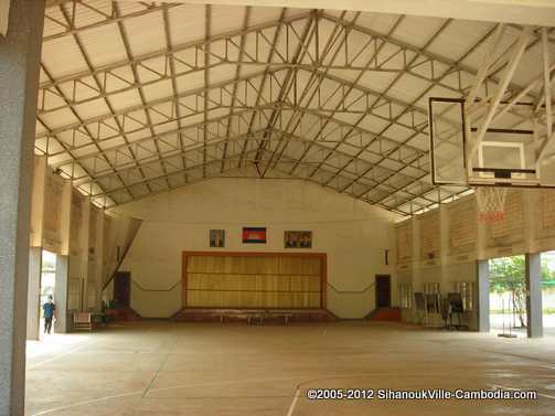 gym and basketball court assembly area