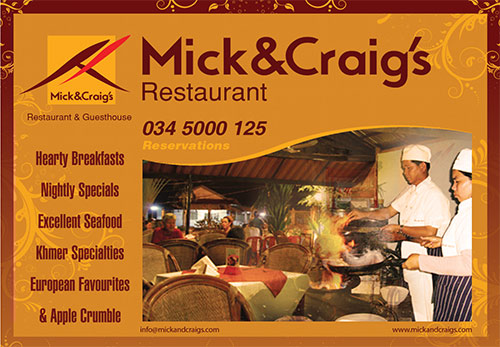 Mick & Craigs Guesthouse in Sihanoukville, Cambodia.