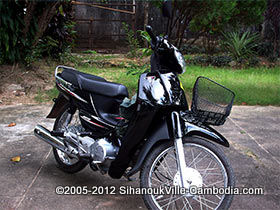 transportation in sihanoukville, motorcycle, taxi, bus, boat