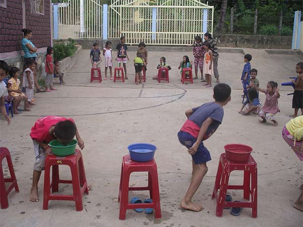 games at the goodwill school in sihanoukville, cambodia