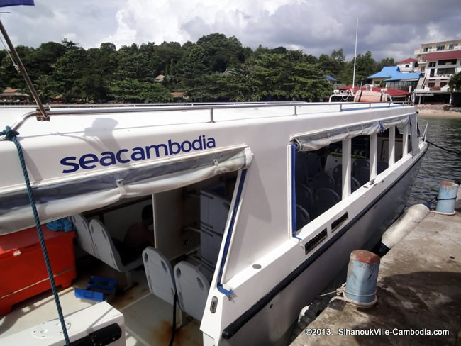 FastCat Speed Boat to Koh Rong Island from SeaCambodia in SihanoukVille, Cambodia.