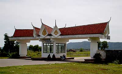 front entrance to the sihanoukville airport